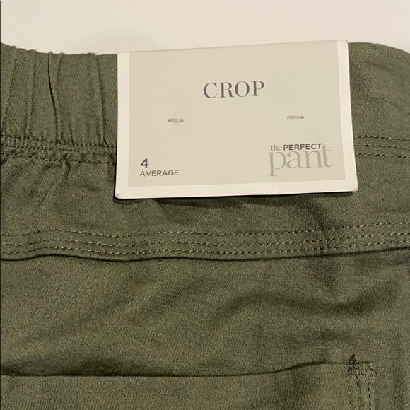 Christopher & Banks SZ 4 Olive Crop Pants D13 - Picture 2 of 12